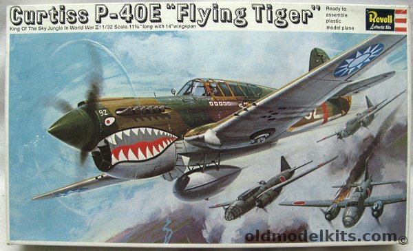 Revell 1/32 Curtiss P-40E Flying Tiger Warhawk, H283 plastic model kit